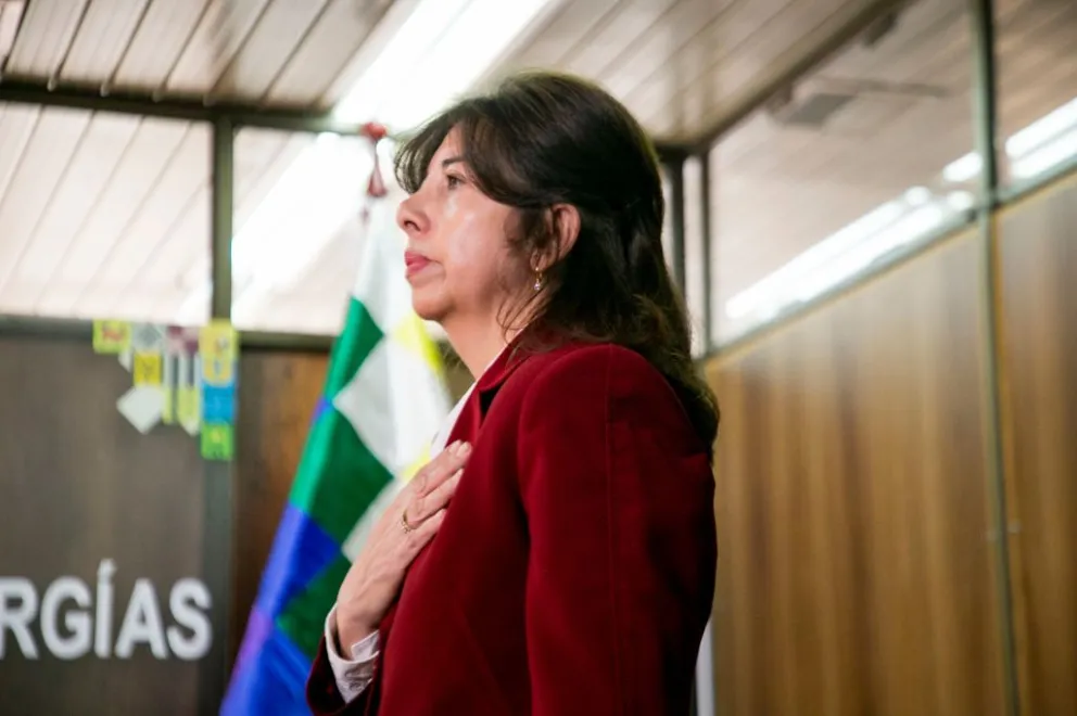 Viceministra de Industrialización, Comercialización, Transporte y Almacenaje, Tatiana Genuzio. Foto: Hidrocarburos 