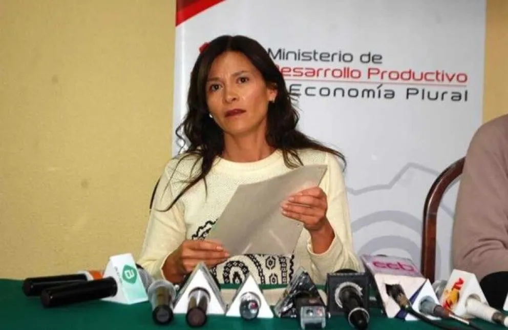 La exministra de Desarrollo Productivo durante el gobierno de Evo Morales, Patricia Ballivián Estenssoro. Foto: El País de Tarija