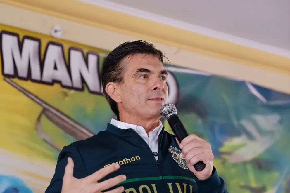 Presidente, Rodrigo Paz, en un encuentro en Cochabamba. Foto: Prensa Oficina del Presidente