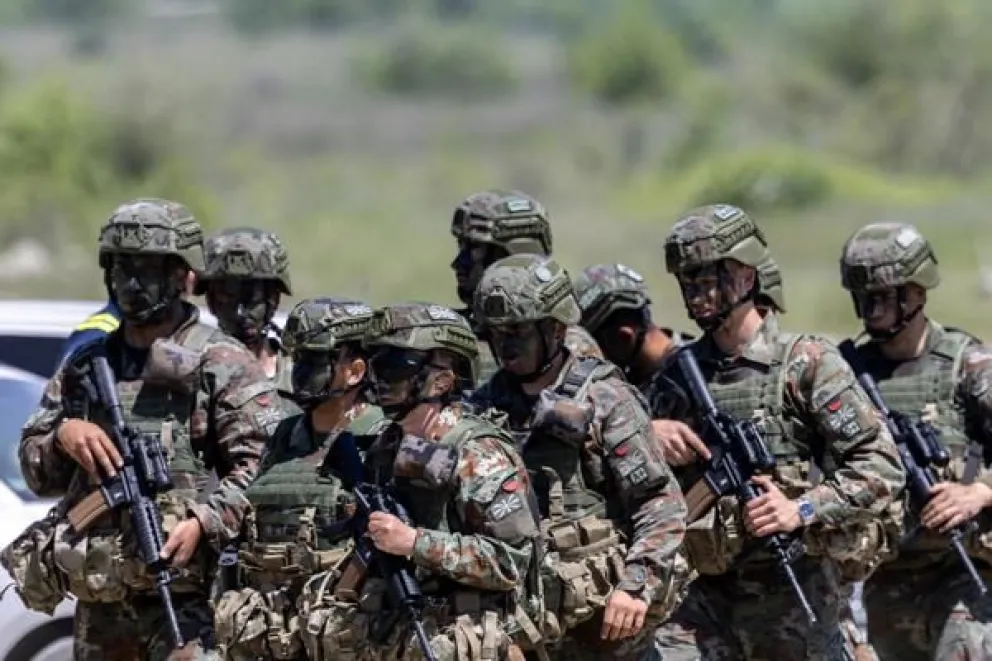 Imagen reciente de unos ejercicios militares de la OTAN en Macedonia. Foto: EFE
