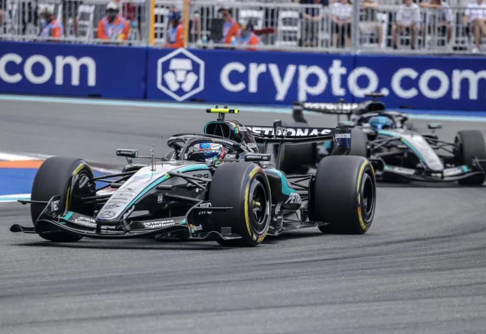 El italiano Andrea Kimi Antonelli (Mercedes) en el Gran Premio de Miami (EEUU), ). Foto: EFE