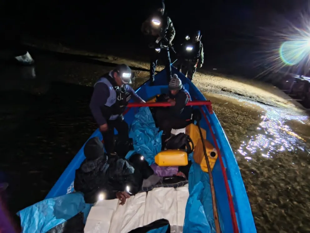 El operativo antidroga en el lago Titicaca. Foto: Armada