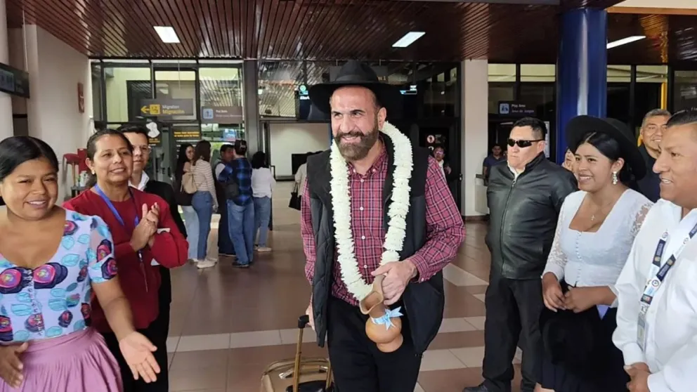 Embajadores de Irán, Bahram Shahabeddin, llega a Cochabamba. Foto: RKC