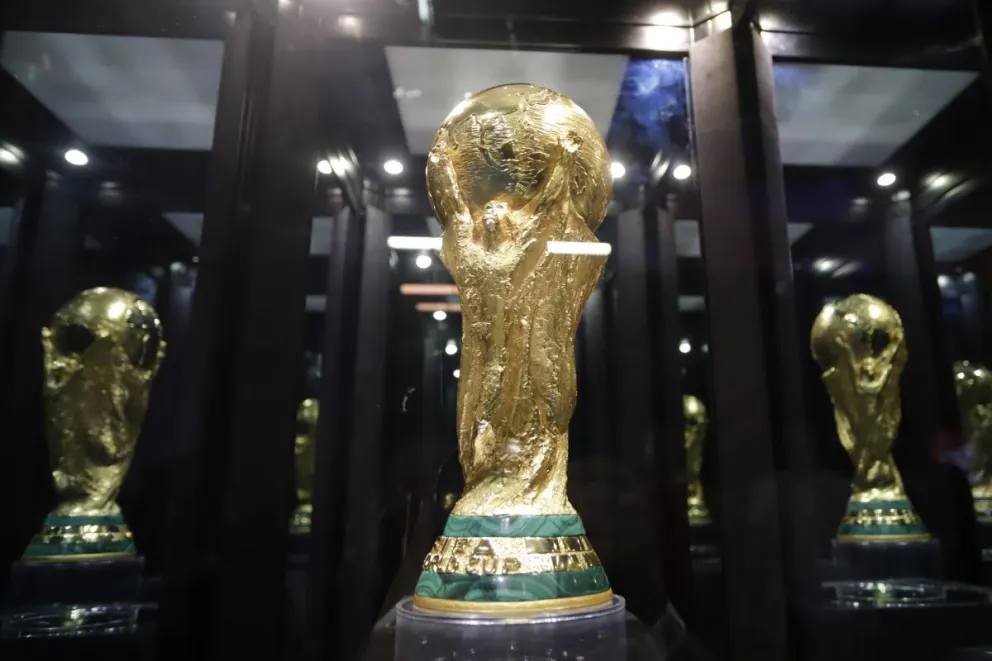 Copa Mundial durante el FIFA World Trophy Tour en Puebla (México). Foto: EFE