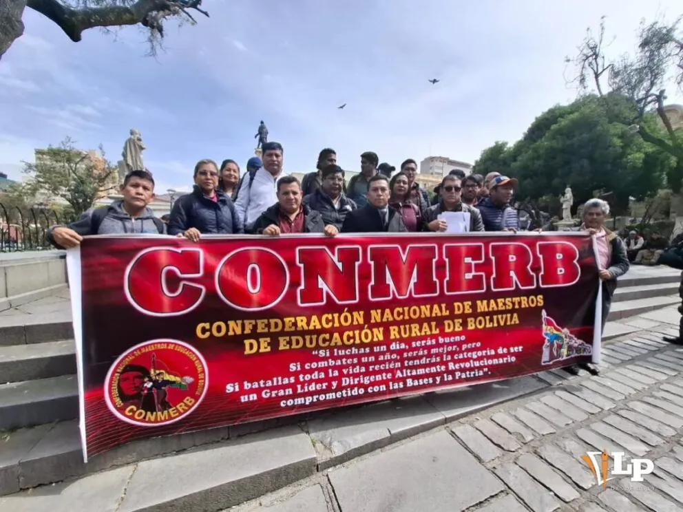 La COnfederación de Maestros Rurales de Bolivia. Foto: Confederación de Maestros Rurales. 
