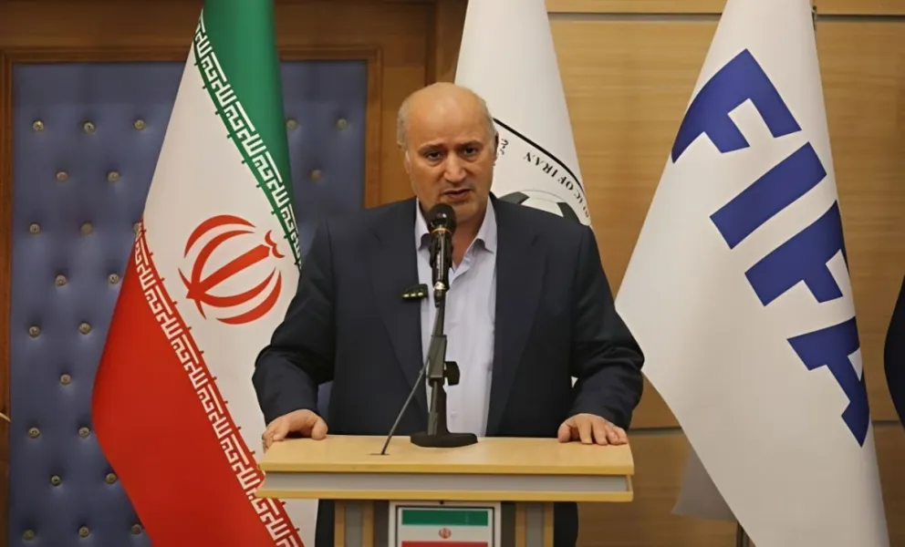 Mehdi Taj, presidente de la Federación de Fútbol de Irán (FFI). Foto: @IGIHESports)