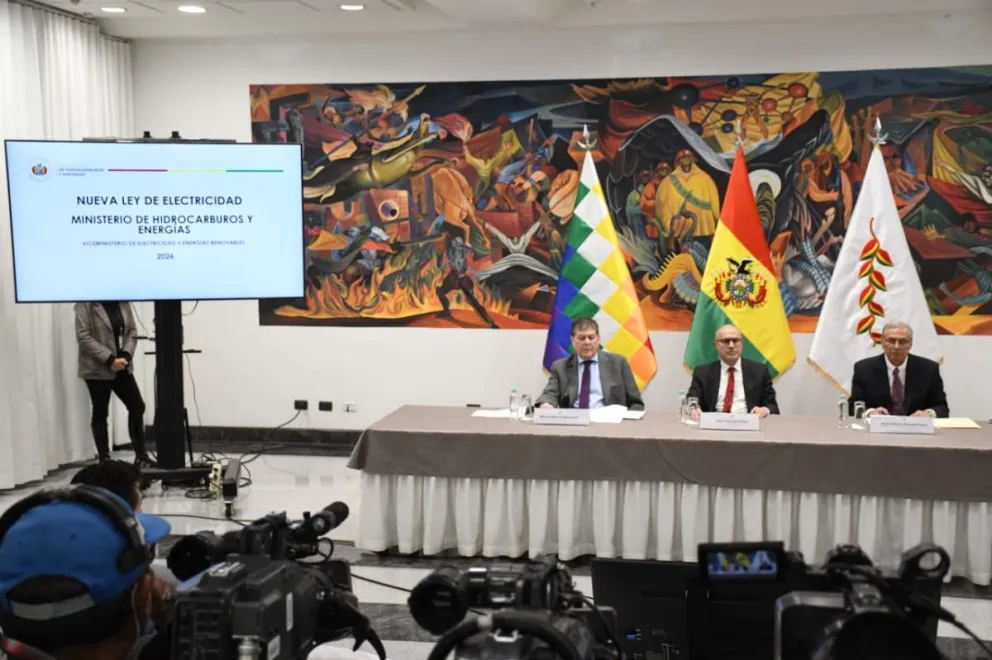 Presentación del proyecto de ley de Electricidad. Foto: APG 