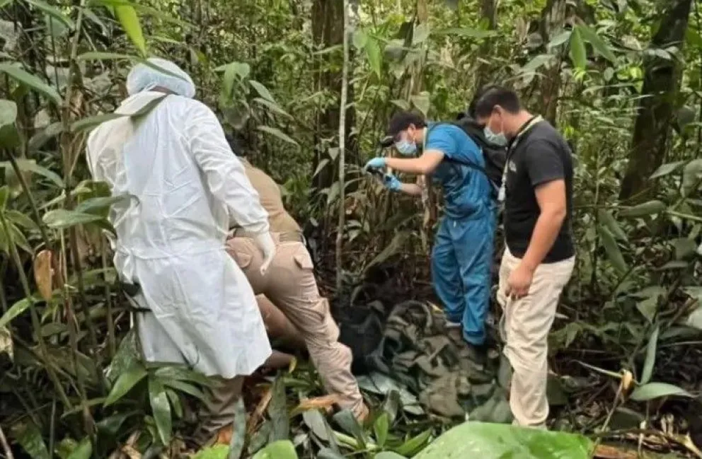 Joel fue encontrado sin vida en medio del monte. Foto: Unitel