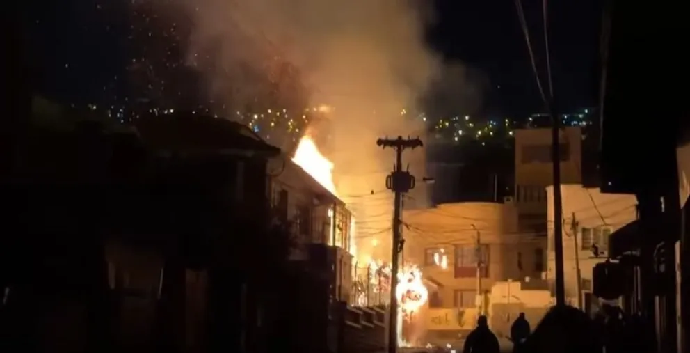 El incendio ocurrió en la zona de Sopocachi de La Paz. Foto: Captura RRSS/Facebook