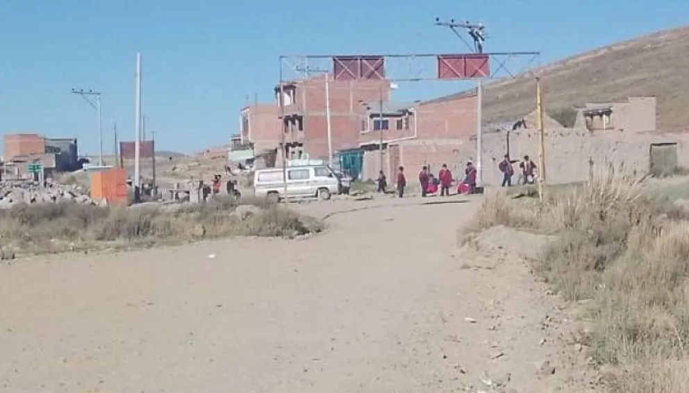 Uno de los puntos de bloqueos en Botucala. Foto: Administradora Boliviana de Carreteras