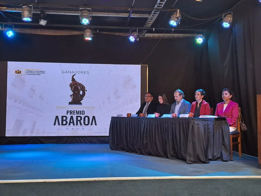 La presentación del Premio Eduardo Abaroa, en su Décima Tercera Versión correspondiente a la gestión 2025. Foto: Viceministerio de Culturas y Folklore