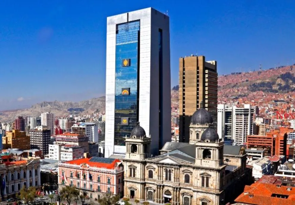 El piso 21 de la Casa Grande del Pueblo (foto) será el lugar donde se realice el encuentro por el desarrollo de La Paz.