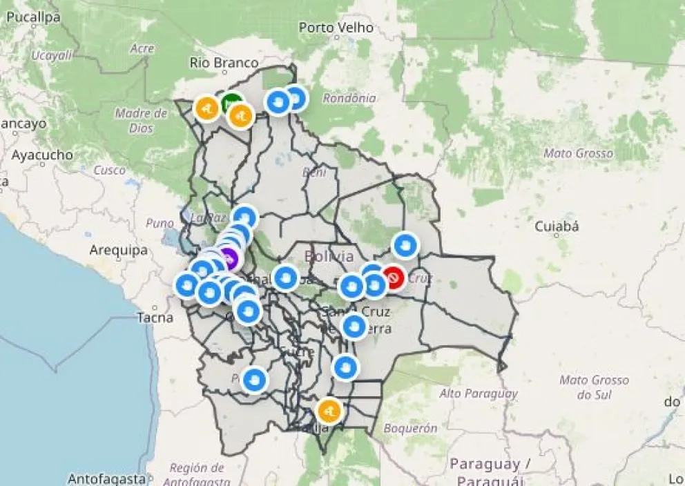 Los puntos de bloqueos se reportan en seis departamentos del país. Foto: ABC