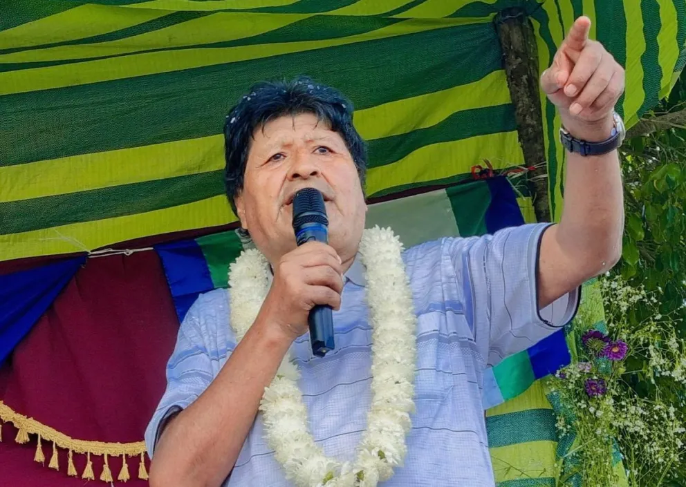 El expresidente Evo Morales en una anterior actividad. Foto: RRSS del exmandatario 