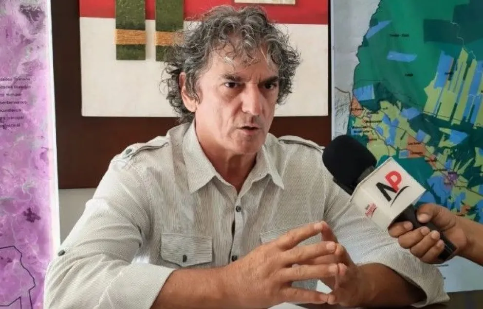 Alcides Vadillo en una entrevista con el portal Nueva Presencia. Foto: nuevapresencia.com