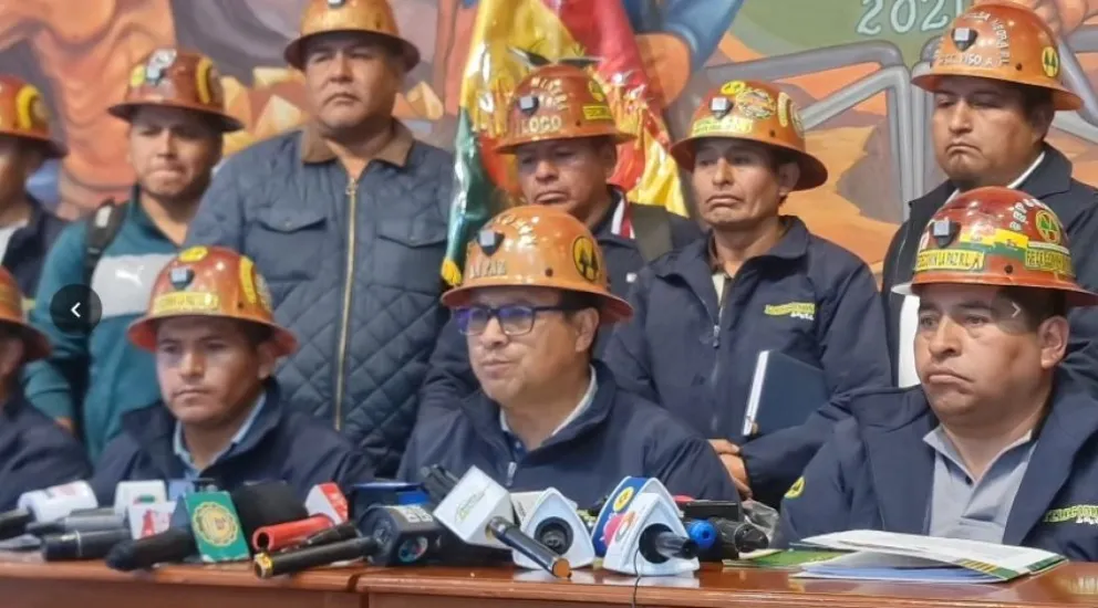 La Federación Departamental de Cooperativas Mineras de La Paz (Fedecomin La Paz) rompió el diálogo con el Gobierno y decidió sumarse a las protestas convocadas por la COB. Foto APG