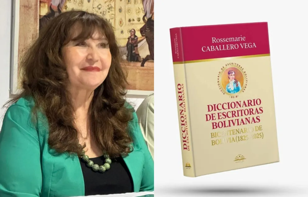 Rossemarie Caballero Vega, autora del libro Diccionario de Escritoras Bolivianas Bicentenario de Bolivia. Foto: Hernán Cabrera