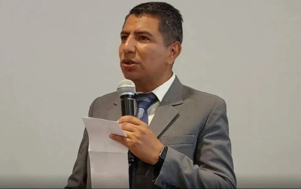 Víctor Hugo Chambi director de Desarrollo Arbitral de la Federación Boliviana del Fútbol Foto: archivo