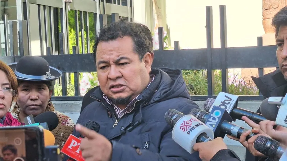 El ejecutivo de los gremiales, en sus declaraciones de este miércoles. Foto: Visión 360 