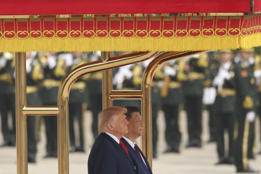  Los presidentes de China, Xi Jinping (D), y de Estados Unidos, Donald Trump (I), se encuentran en Pekín. Foto: EFE