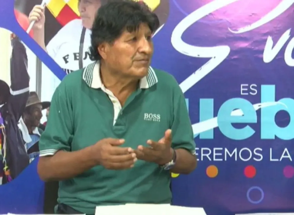 El expresidente Evo Morales en entrevista en RKC. Foto: Captura de imagen