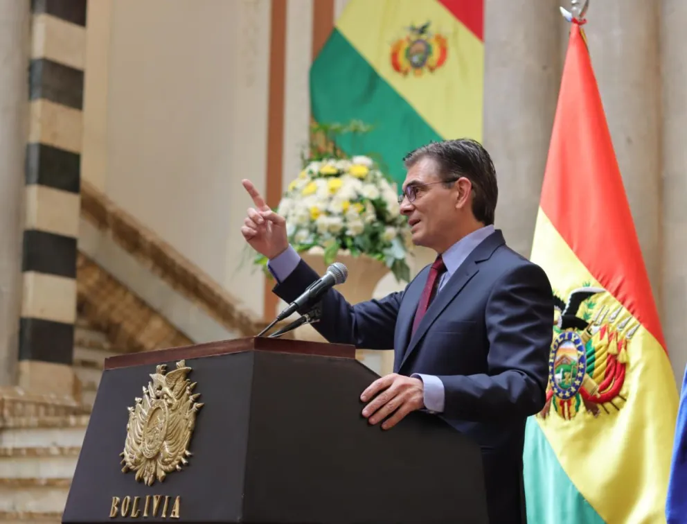 El presidente Rodrigo Paz en acto en Palacio Quemado. Foto: Oficina del Presidente 