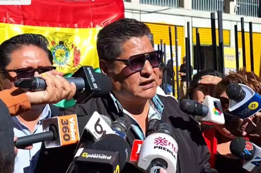 El dirigente de la Confederación de Gremiales de Bolivia, Wilson Gutiérrez.