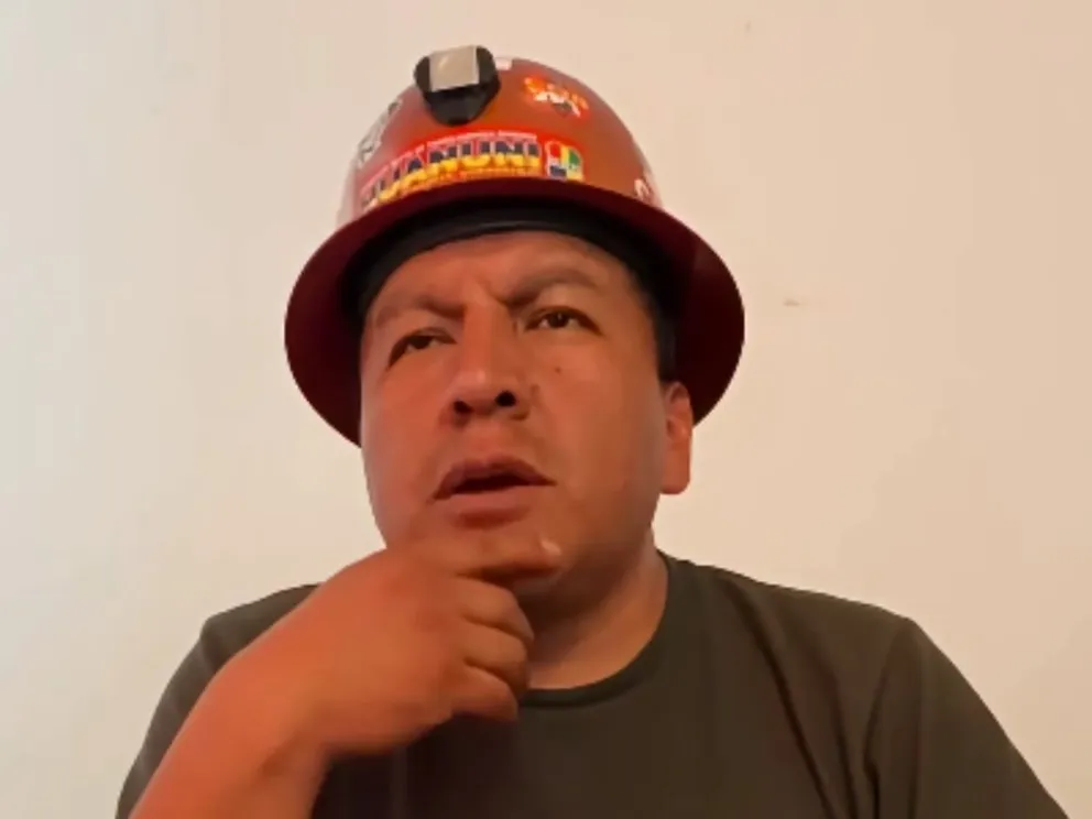 Mario Argollo, ejecutivo de la COB. Foto: Captura de video 