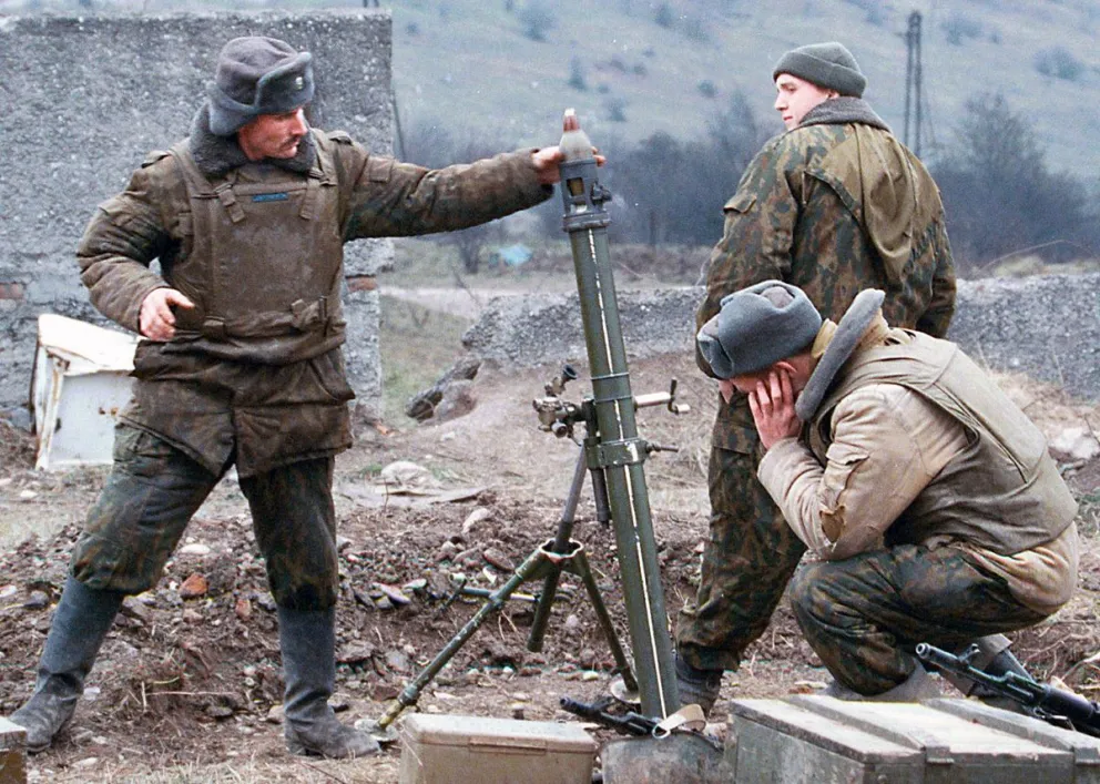 Imagen de archivo de soldados rusos en el frente. Foto: EFE