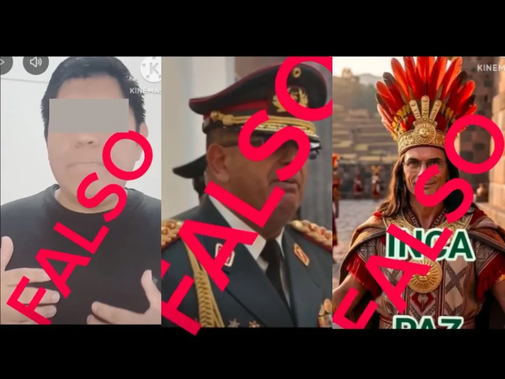 Capturas del video que difundió las FFAA esta jornada. 