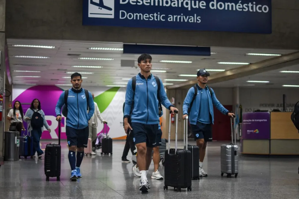 Jugadores de la Academia llegan a Río de Janeiro. Foto: Club Bolívar.