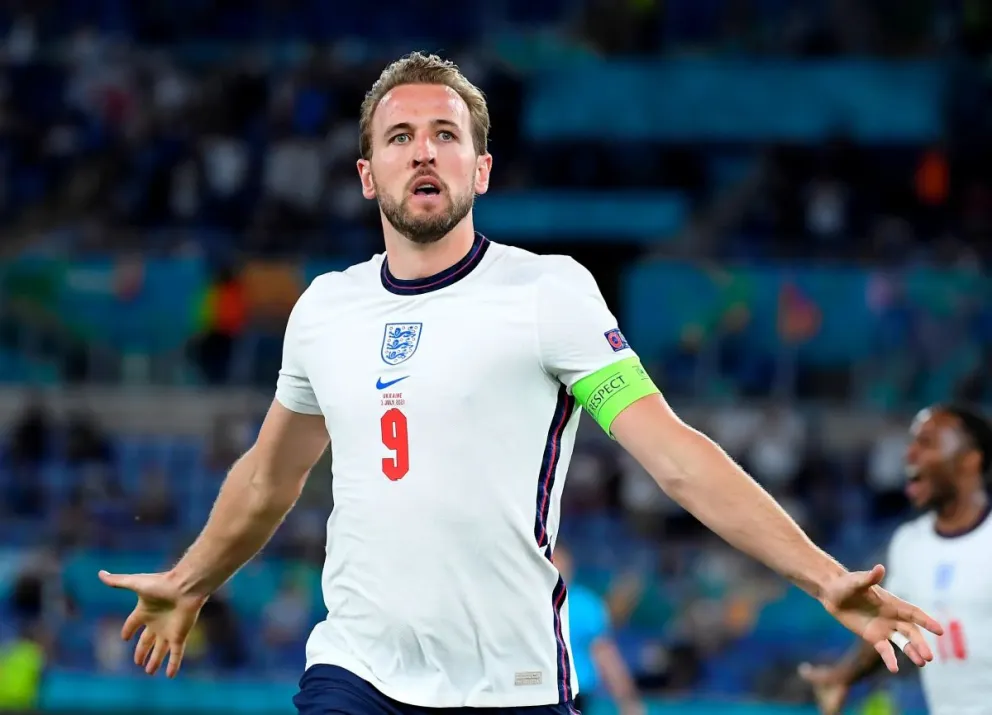 Harry Kane celebra un gol para la selección inglesa. Foto: FIFA.