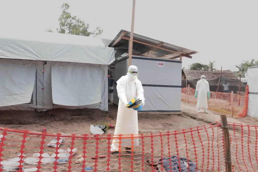 El centro de tratamiento del ébola en Bulape, provincia de Kasaï, República Democrática del Congo, el 19 de octubre de 2025. Foto: EFE 