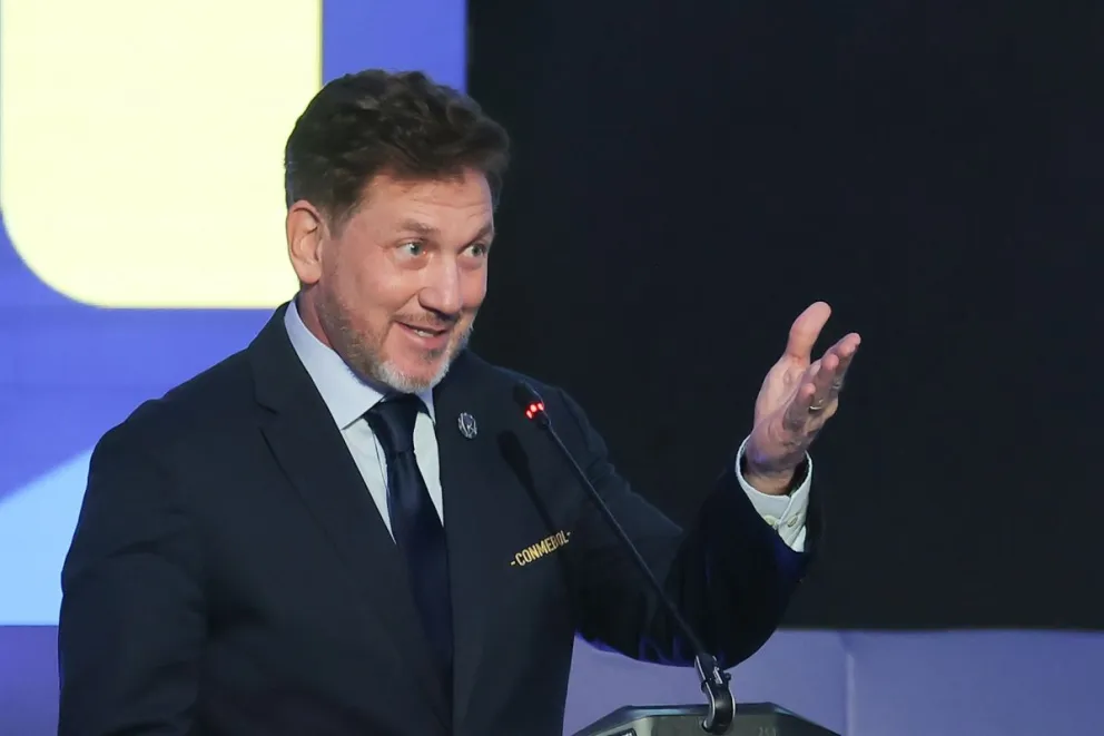 Alejandro Domínguez, presidente de la Conmebol. Foto: EFE.