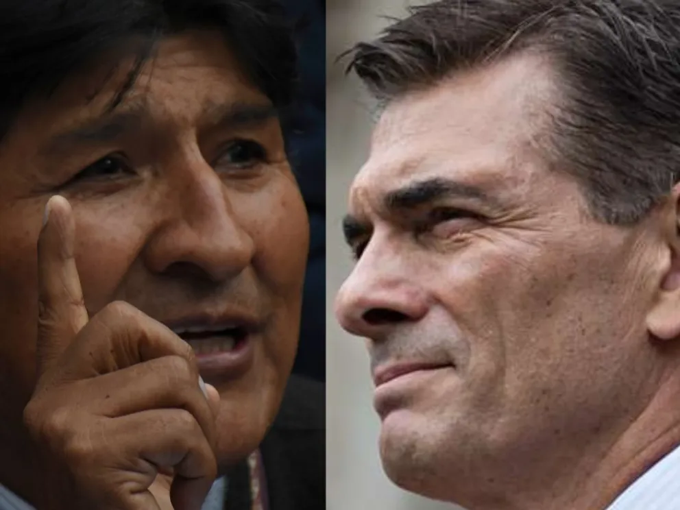 Evo Morales y Rodrigo Paz en imágenes de archivo. 