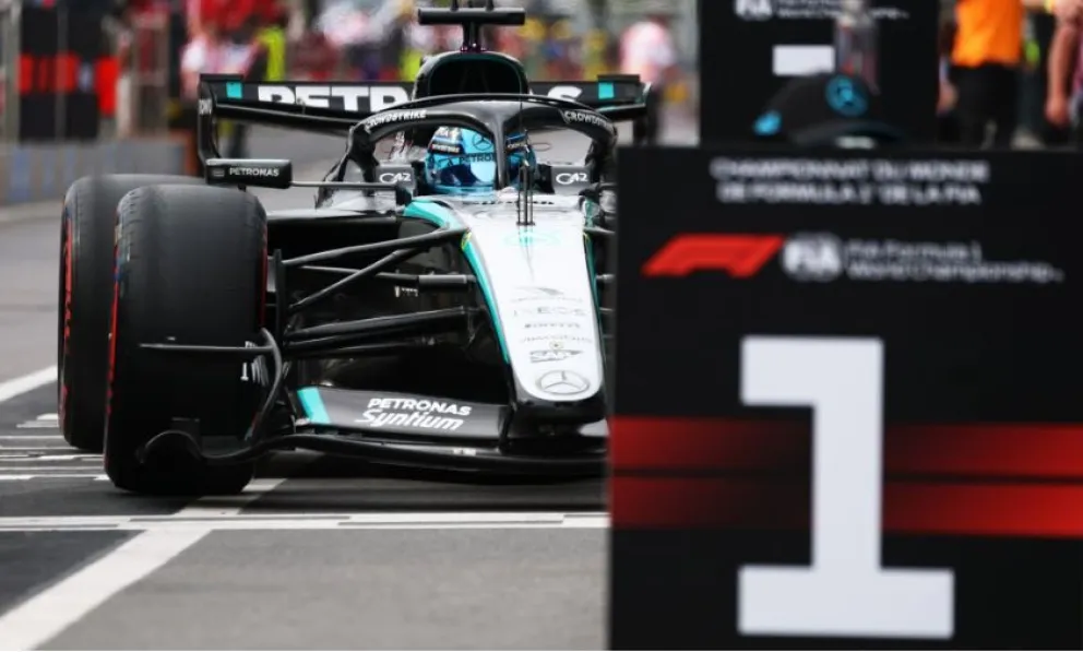 El inglés George Russell (Mercedes) saldrá primero en el Gran Premio de Canadá. Foto: ATM