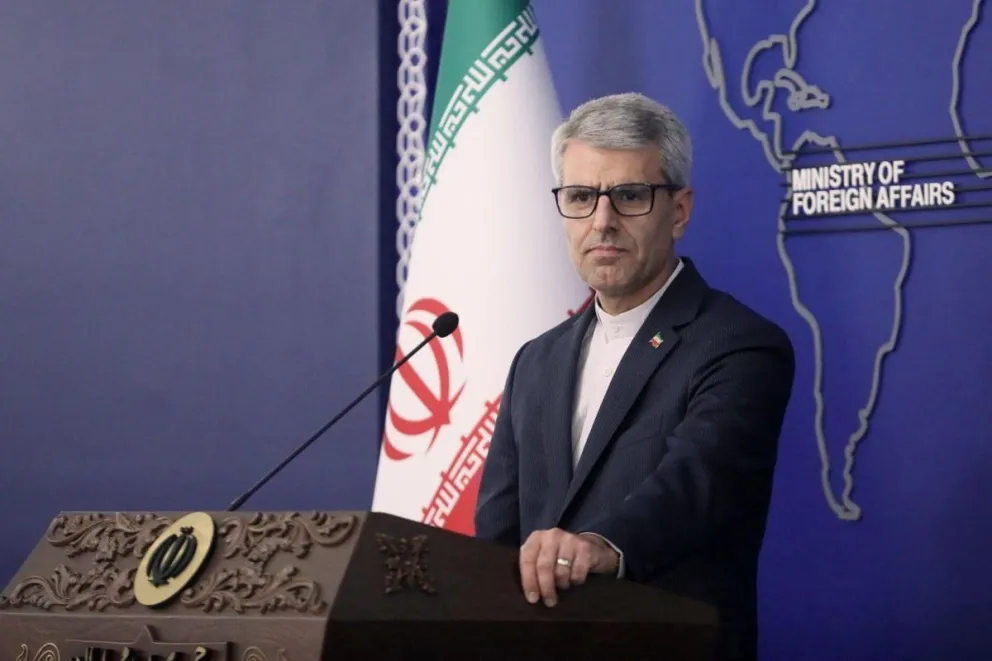 El portavoz del Ministerio de Exteriores iraní, Ismail Bagaei. Foto: EFE/Gobierno de Irán