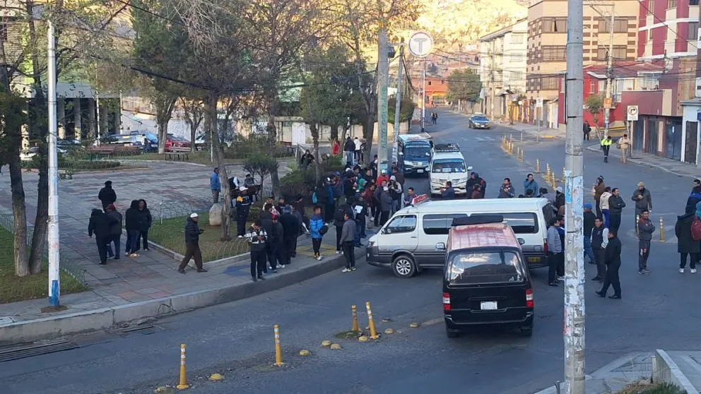 Un punto de bloqueo del transporte. Foto: Visión 360