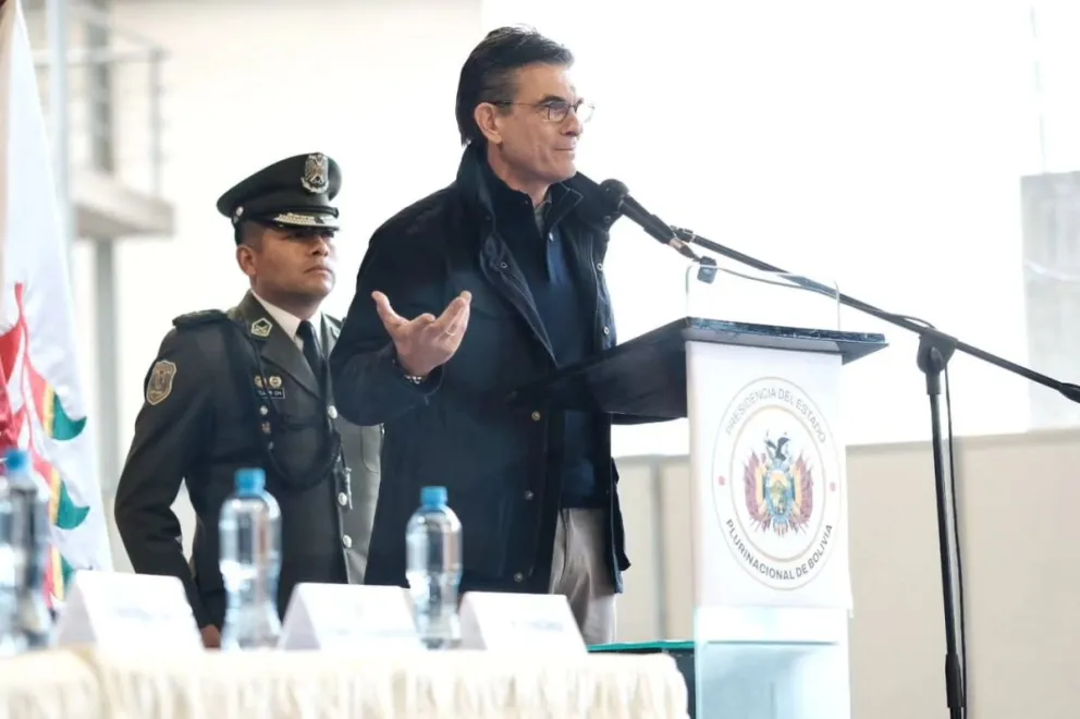 El presidente Rodrigo Paz en la inauguración del Consejo Económico y Social. Foto tomada de la cuenta en RRSS del presidente Paz