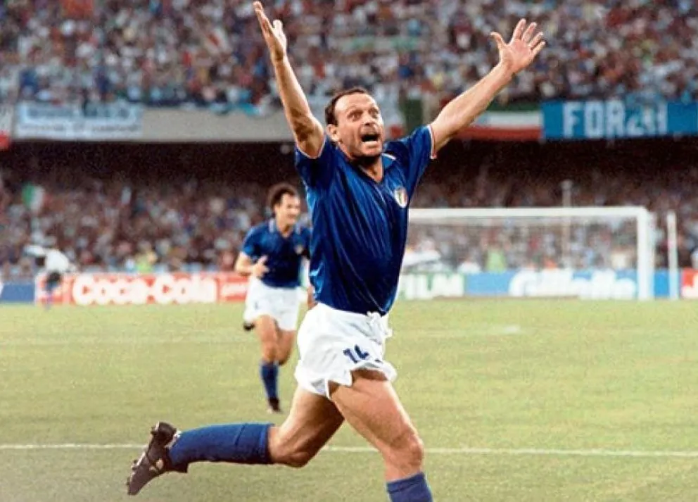 El festejo del atacante en uno de los encuentros del Mundial. Foto: FIFA