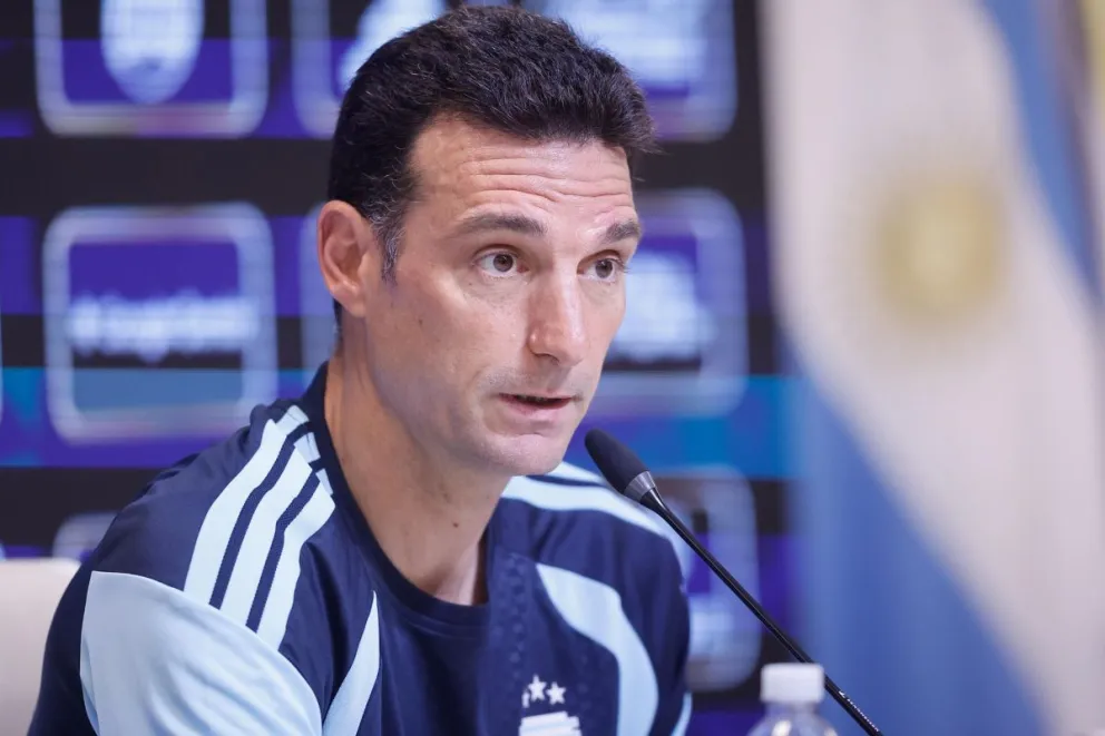 El entrenador de la selección argentina de fútbol, Lionel Scaloni, en una imagen de archivo. Foto: EFE
