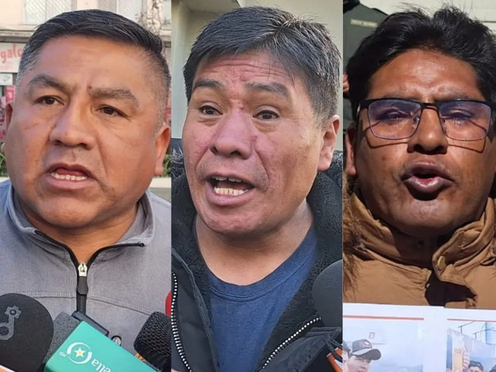 Ponciano Alcón, Freddy Chávez y Toño Siñani. Fotos: Visión 360