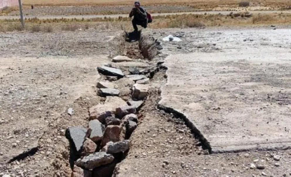 Daños ocasionados en la ruta La Paz–Perú. Foto: ABC