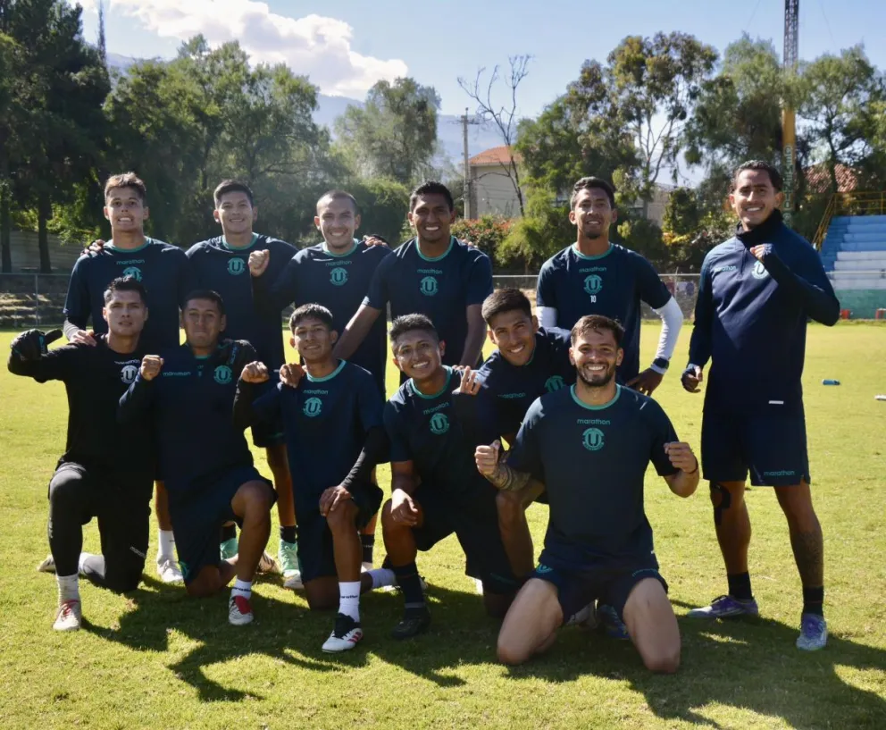 Jugadores de FC Universitario en uno de sus últimos entrenamientos antes de enfrentar a Aurora. Foto: Club Universitario - vinto