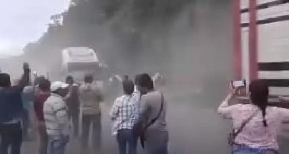 El sábado se levantó el bloqueo en Yungas. Foto: Captura de imagen