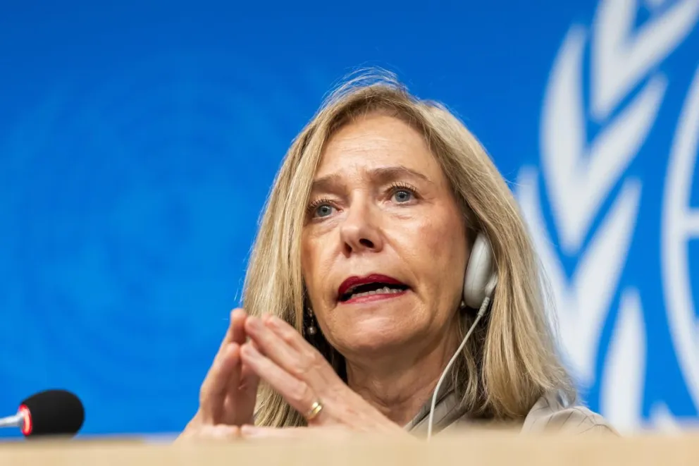 La jefa de la OMM, la científica argentina Celeste Saulo. Foto: EFE 