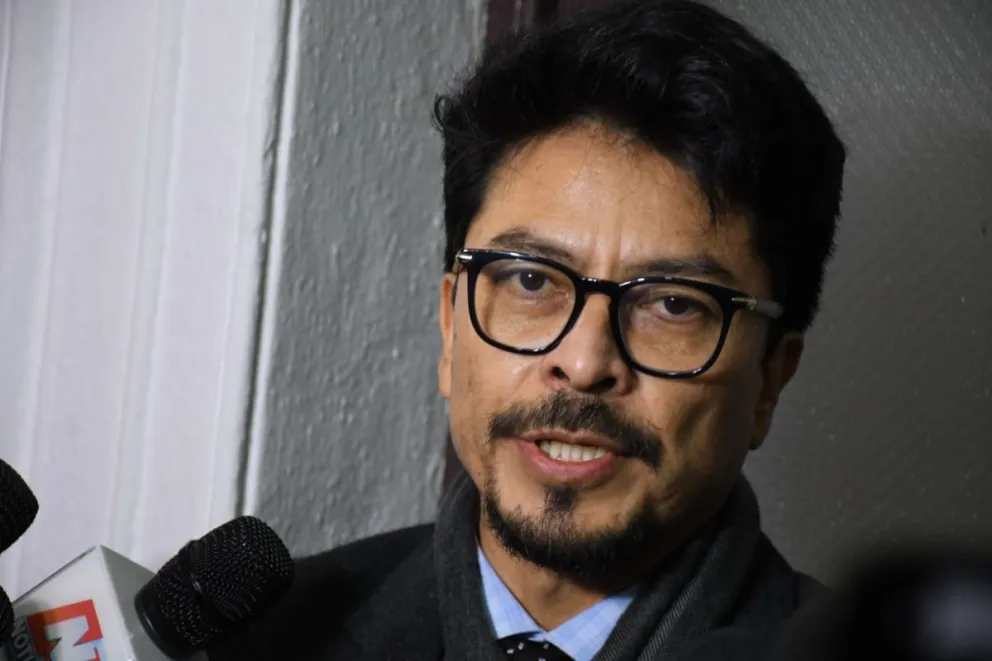 El canciller Fernando Aramayo habla de la actual coyuntura social. Foto: APG