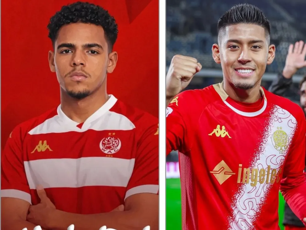 Moisés Paniagua y Ramiro Vaca, hay problemas con el Wydad FC. Fotos: WFC