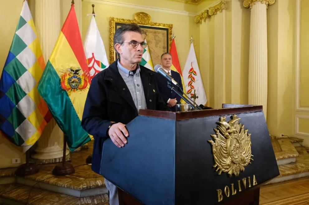 El presidente Rodrigo Paz durante el acto de este miércoles. Foto: Oficina del Presidente 