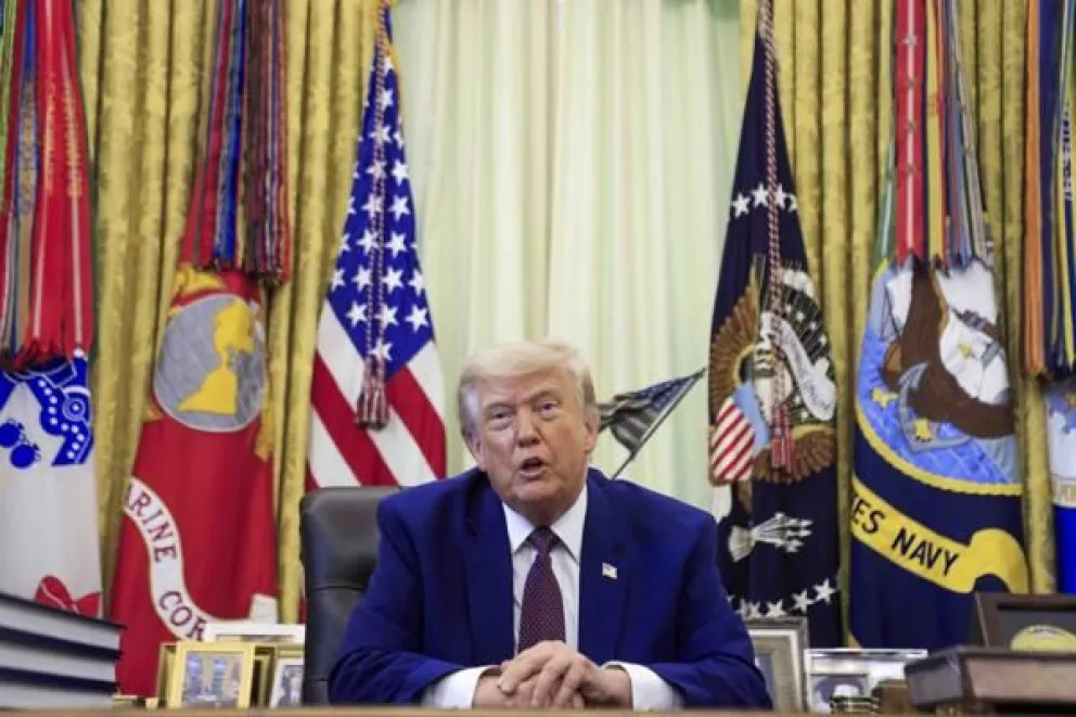 - El presidente de Estados Unidos, Donald J. Trump, en el Despacho Oval . Foto: EFE